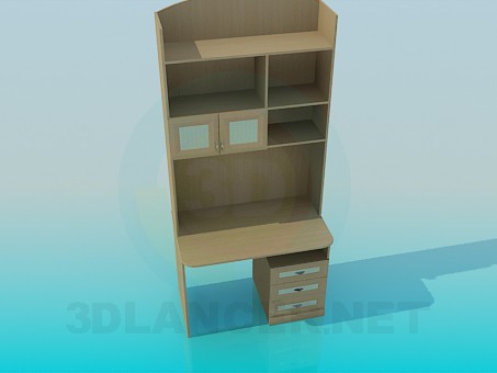 modèle 3D Armoire informatique - preview