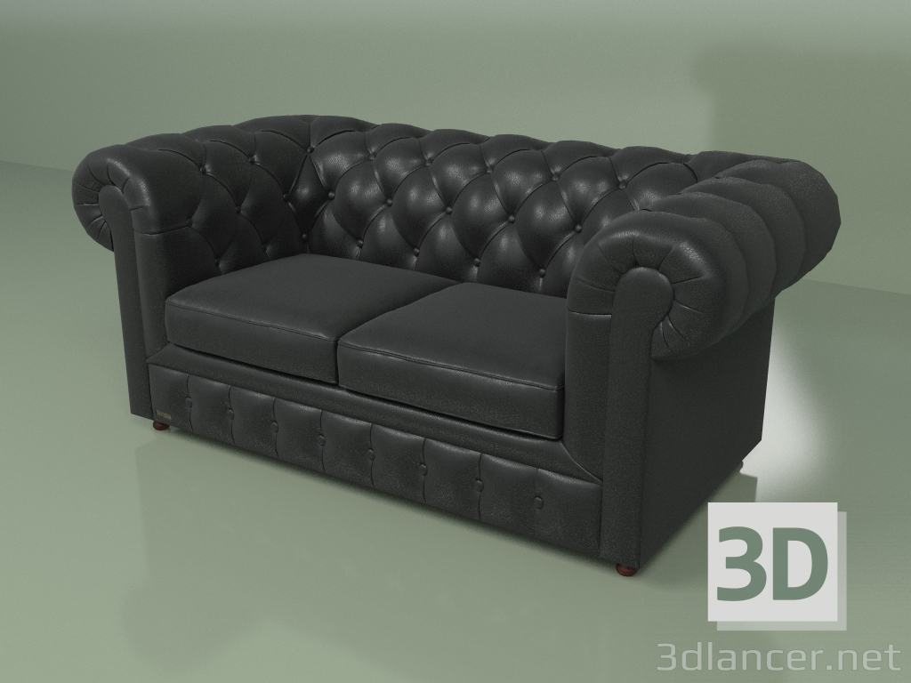 3d model Sofá doble Oxford - vista previa