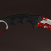 3d Knife Karambit model buy - render