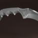 3D bıçak karambit modeli satın - render