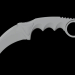 3D bıçak karambit modeli satın - render