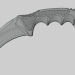 3d Knife Karambit model buy - render