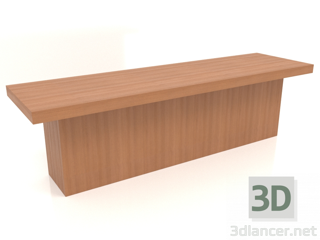 modello 3D Panca VK 10 (1600x450x450, rosso legno) - anteprima