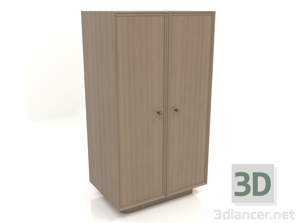 modello 3D Armadio L 04 (602x400x1082, grigio legno) - anteprima