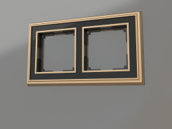 Cornice per 2 montanti Palacio (oro-nero)