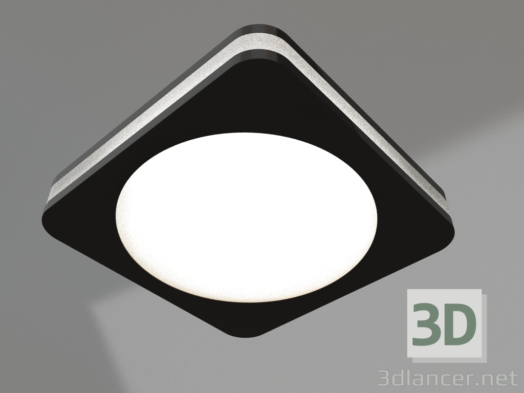 3d model Panel LED LTD-96x96SOL-BK-10W Blanco Día - vista previa