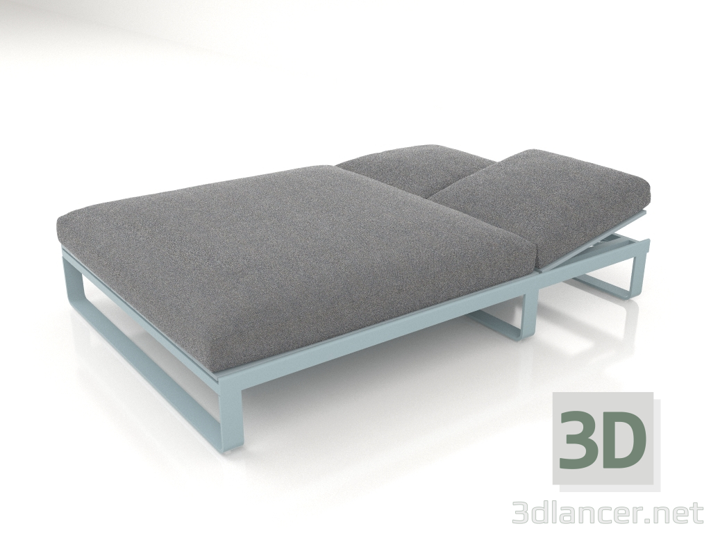 3d model Cama de descanso 140 (Gris azul) - vista previa