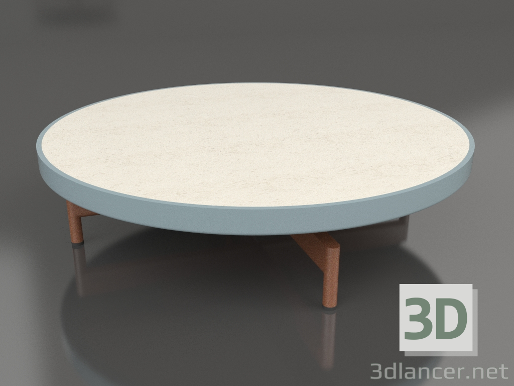 3d model Mesa de centro redonda Ø90x22 (Gris azul, DEKTON Danae) - vista previa