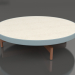 3d model Mesa de centro redonda Ø90x22 (Gris azul, DEKTON Danae) - vista previa