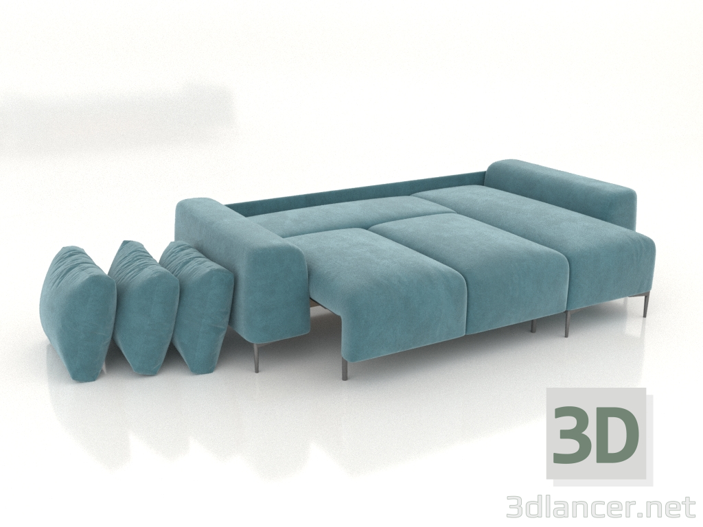 3d model Sofá esquinero Trento (plegable) - vista previa