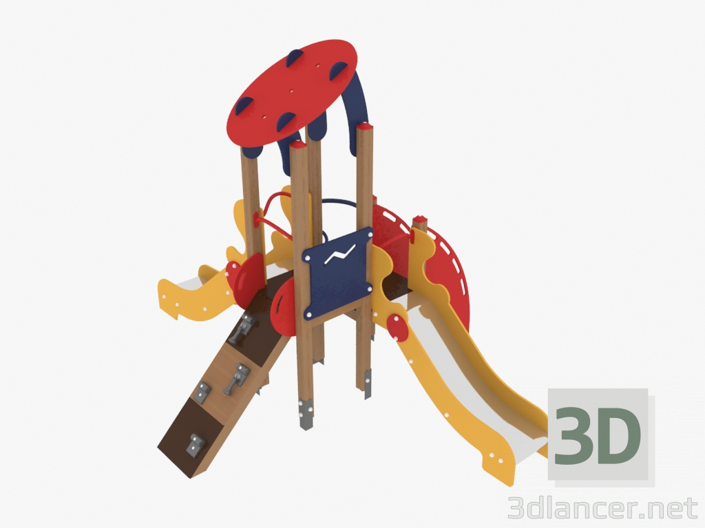 3d model Children's play complex (4208) - preview