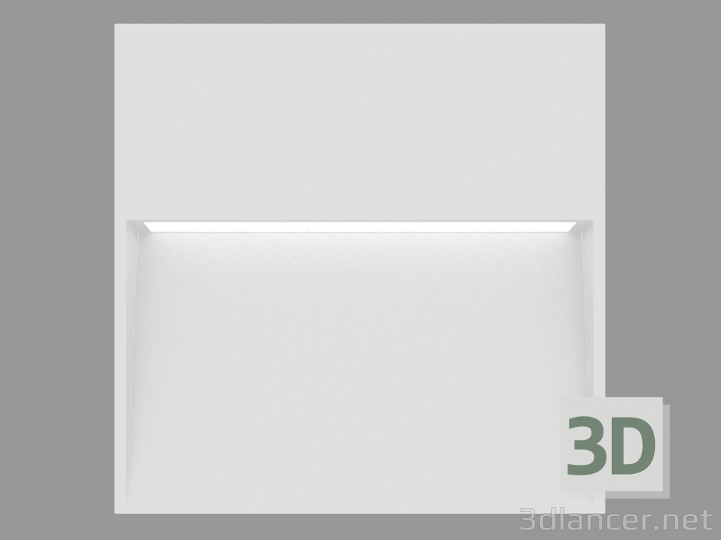 3D Modell Die Lampe ist in die Wand eingelassen. SKILL SQUARE 270 (S6255W) - Vorschau