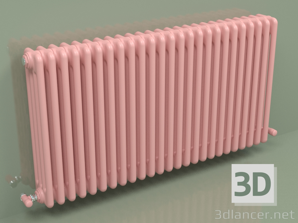 3D modeli Radyatör TESI 4 (H 600 25EL, Pembe - RAL 3015) - önizleme