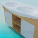 3d model Doble lavabo - vista previa