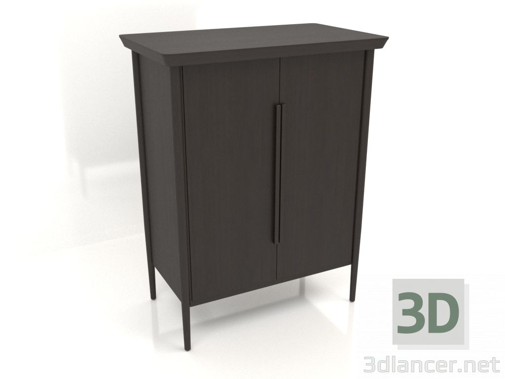 3d model Armario MS 04 (940x565x1220, madera marrón oscuro) - vista previa