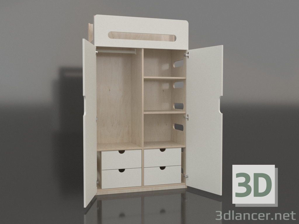 modello 3D Armadio aperto MOVE WD (WWMWD1) - anteprima