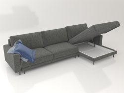 Canapé DIAMOND avec couchage (ouvert)