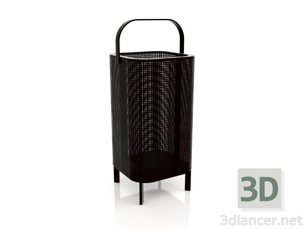 3d model Caja para velas 3 (Negro) - vista previa