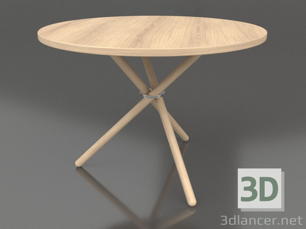 modello 3D Tavolino Daphne (Rovere Chiaro, Rovere Chiaro) - anteprima