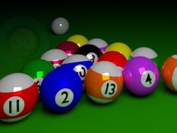 Jeu de boules de billard