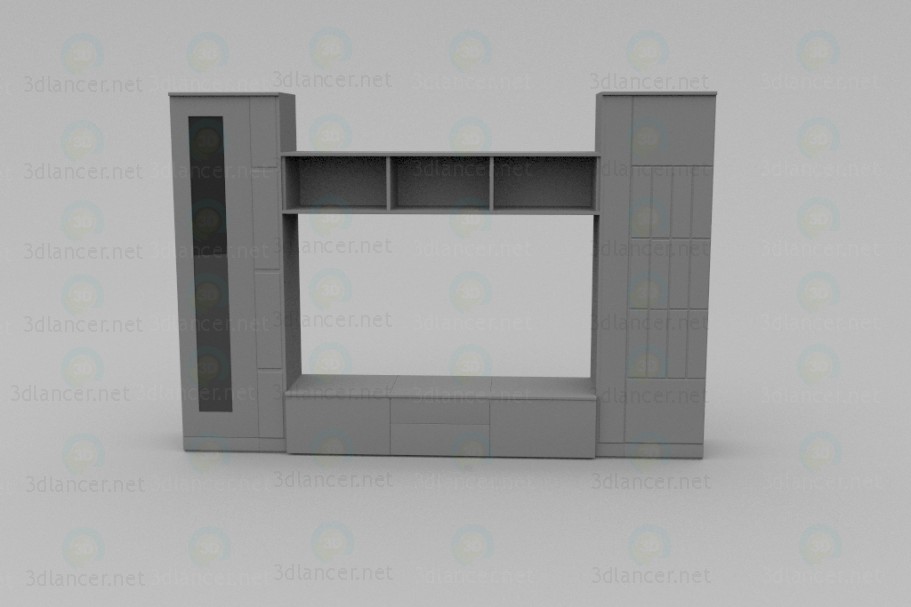 3d model La unidad de pared del LV - vista previa