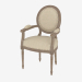 3D modeli kol dayama FRANSIZ VINTAGE LOUIS YUVARLAK ARMCHAIR ile yemek sandalyesi (8827.0008.A015.A) - önizleme