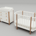 Juego de muebles para niños Ellipse classic 3D modelo Compro - render