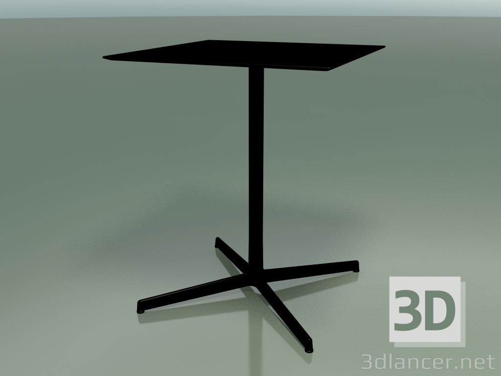 3d model Mesa cuadrada 5548 (H 72.5 - 59x59 cm, negro, V39) - vista previa