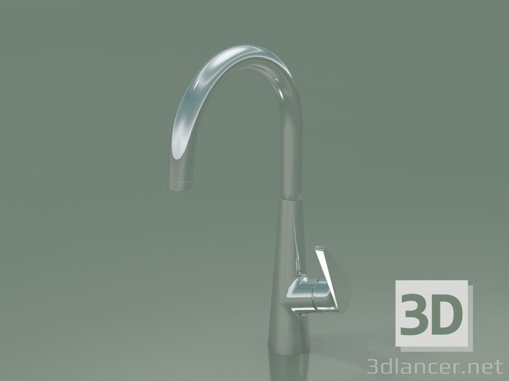 3D Modell Einhebel-Küchenmixer (72810000) - Vorschau