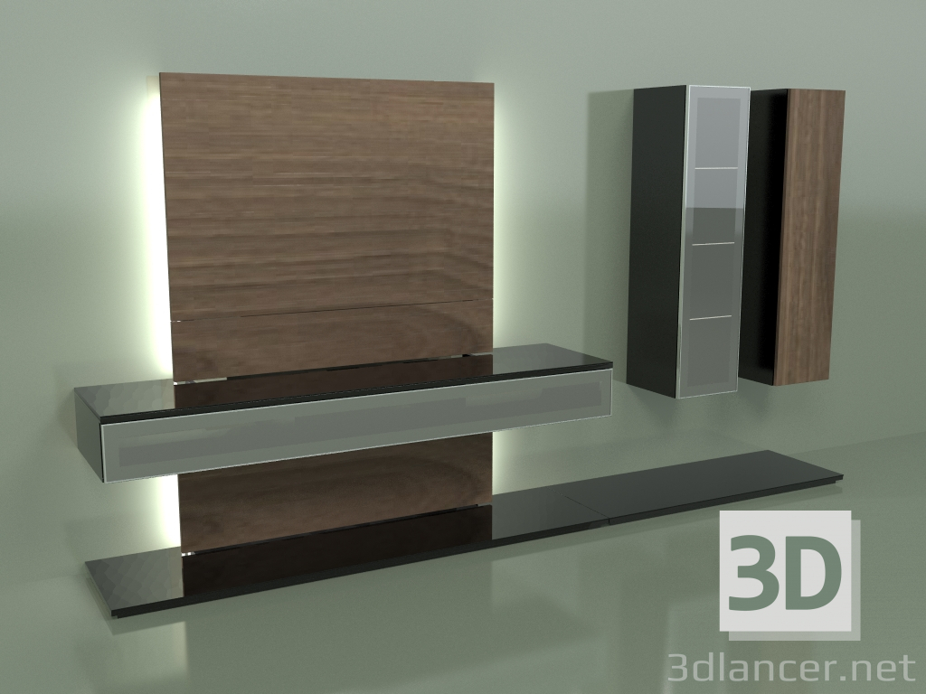 3d model TV panel (2) - preview