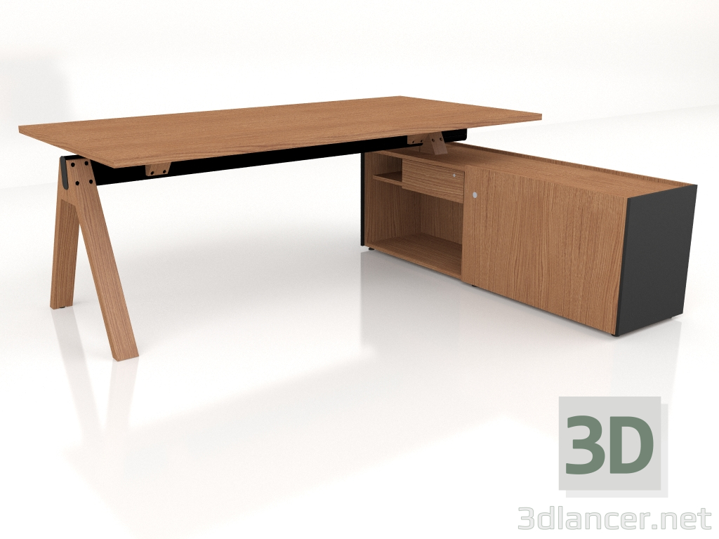 3D modeli Çalışma masası Viga Executive V04P (2000x1801) - önizleme