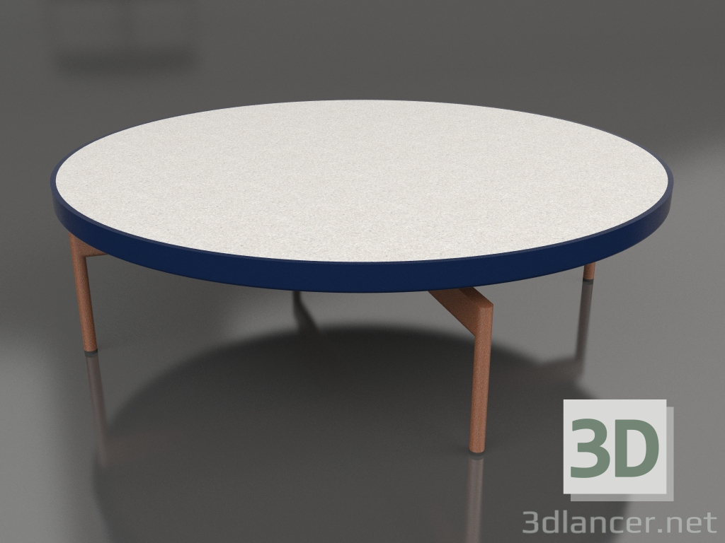 Modelo 3d Mesa de centro redonda Ø120 (azul noite, DEKTON Sirocco) - preview