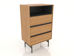 Chest of drawers HIGH 600 mm (natural oak)