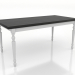 Modelo 3d Mesa de jantar 1600x800 mm (branco, preto RAL 9005) - preview