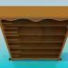 3d model Cupboard with shelves - preview