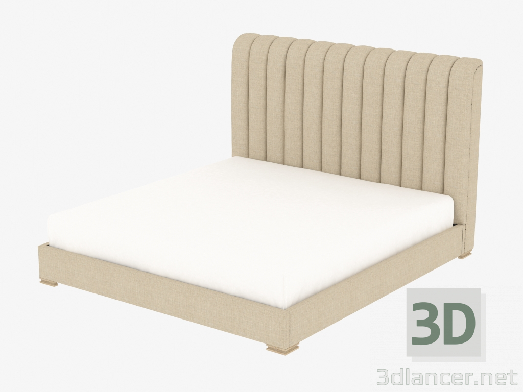 modello 3D Letto matrimoniale HARLAN letto King Size con la struttura (5001K.A015) - anteprima