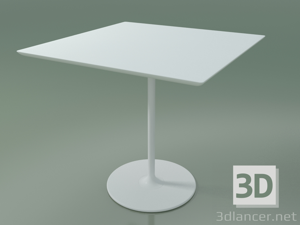 3d model Square table 0660 (H 74 - 80x80 cm, M02, V12) - preview