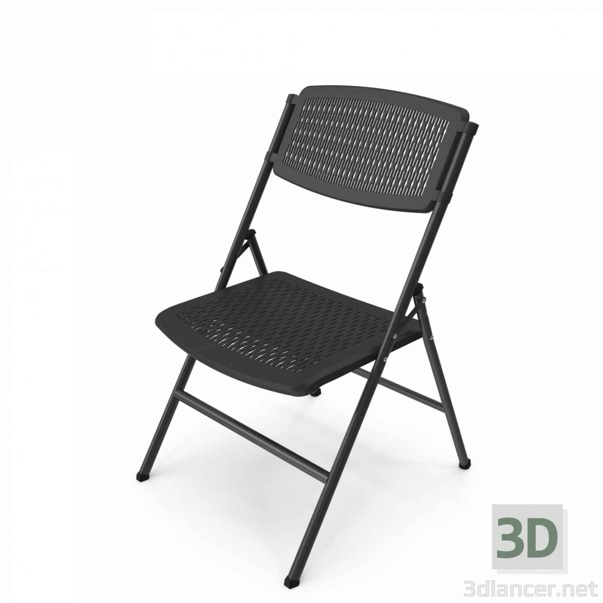 modèle 3D de Tabouret pliable acheter - rendu