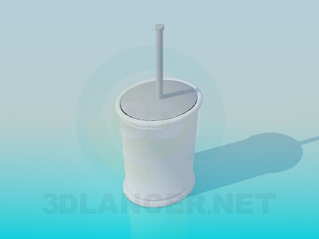 3d model Escobilla de baño - vista previa