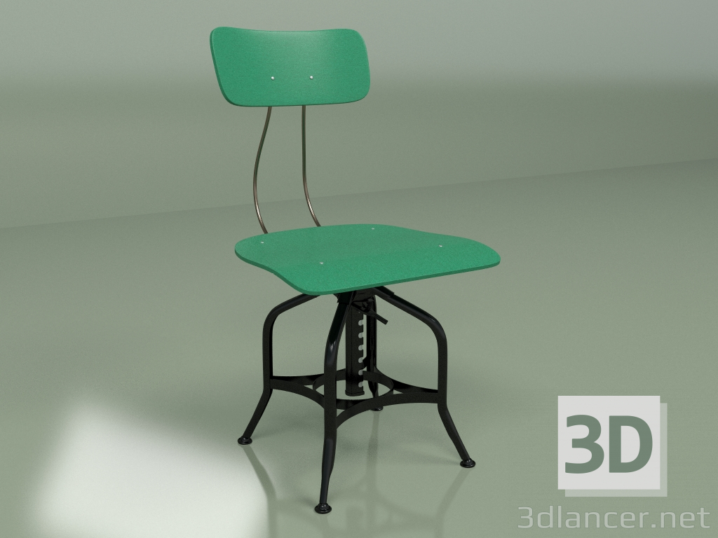 3d model Silla Toledo (verde) - vista previa