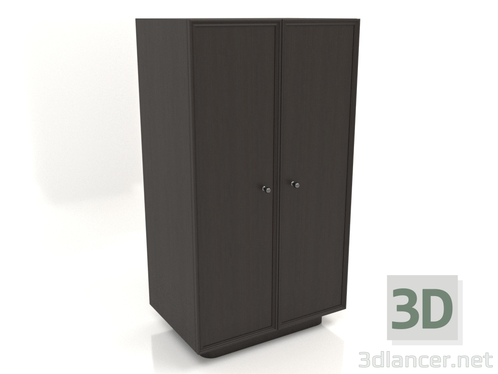 3D modeli Gardırop W 04 (602x400x1082, ahşap kahverengi koyu) - önizleme