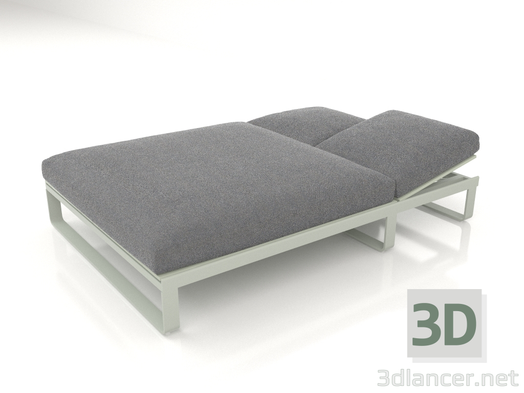 3d model Cama de descanso 140 (Gris cemento) - vista previa