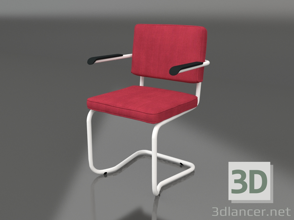 3d model Silla Ridge Rib Kink (Rojo) - vista previa