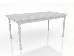 Mesa de jantar 1600x800 mm (branco, branco RAL 9010)