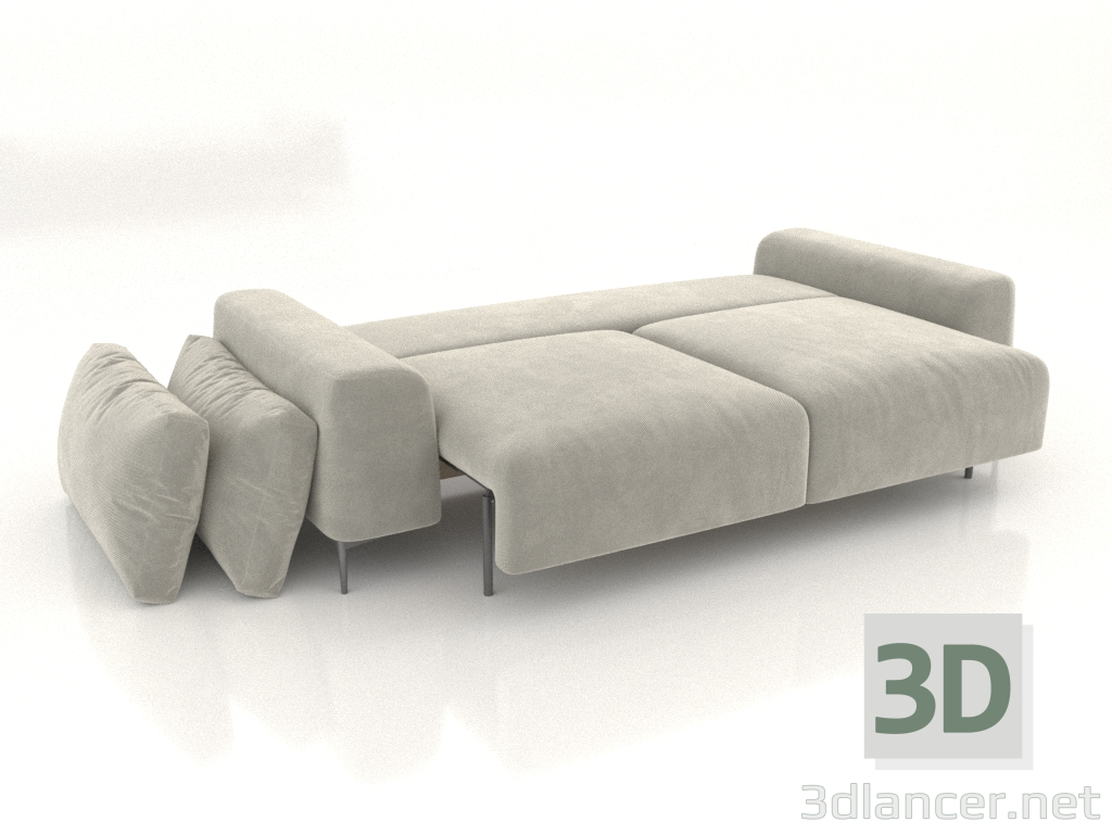 3d модель Диван Trento раскладной (разложенный) – превью
