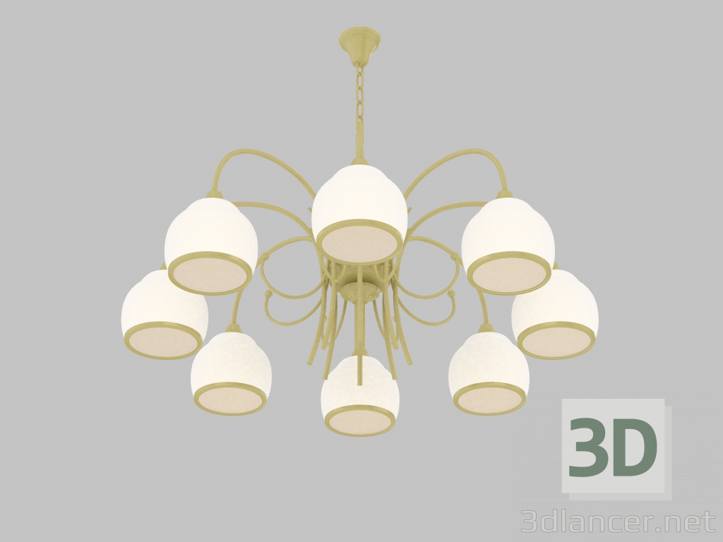 modello 3D Lampadario Isola (2586-8P) - anteprima