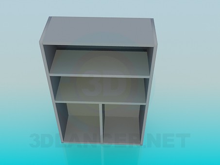 3d model Estantería - vista previa