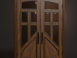 Wooden swing door