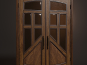 Wooden swing door