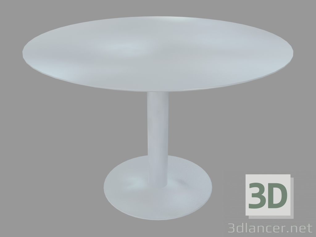 Modelo 3d Mesa de jantar (D110 lacado branco) - preview